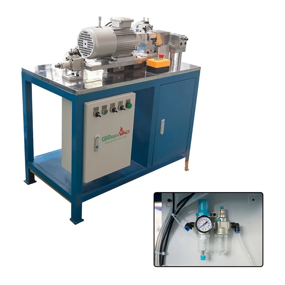 Heater End Cleaning & Notching Machine with Lead Straightening
